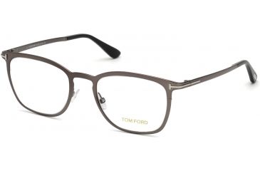 Image of Tom Ford FT5464 Eyeglass Frames - Shiny Dark Ruthenium Frame Color