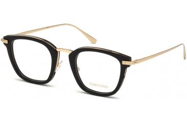 Image of Tom Ford FT5496 Eyeglass Frames - Shiny Black Frame Color