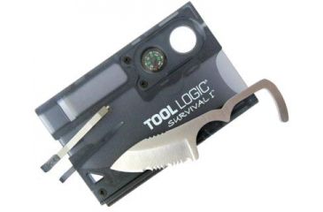 Image of Tool Logic Survival Card I Multi-Tool Kit, Black - Tin 
