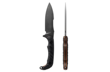 Image of Toor Knives Apnea Fixed Blade Knife, 4.25in, CPM Cru-Wear, Drop Point, G10 Handle, Havoc Black, Black, Apnea - Havoc Black