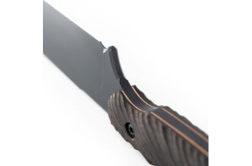 Image of Toor Knives Field 1.0 Fixed Blade Knife, 6in, CPM 154 Steel, Walnut Dynamic Fluting Handle, Battleship Grey, Field 1.0-Battleship Grey