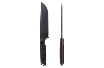 Image of Toor Knives Field 1.0 Fixed Blade Knife, 6in, CPM 154 Steel, Walnut Dynamic Fluting Handle, Battleship Grey, Field 1.0-Battleship Grey