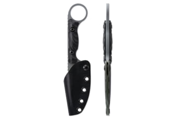 Image of Toor Knives Jank Shank S Fixed Blade Knife, 3in, CPM M4 Steel, G10 Handle, Phantom Grey, Black Hydro Static, Jnk Shnk S - Phntm Gr