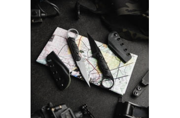 Image of Toor Knives Jank Shank W Fixed Blade Knife, 3in, CPM M4 Steel, G10 Handle, Phantom Grey, Black Hydro Static, Jnk Shnk W - Phntm Gr