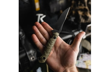 Image of Toor Knives Krypteia Fixed Blade Knife, 4.0in, CPM S35VN Steel, G10 Handle, Covert Green, Krypteia-Covert Green
