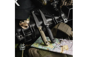 Image of Toor Knives Krypteia Fixed Blade Knife, 4.0in, CPM S35VN Steel, G10 Handle, Covert Green, Krypteia-Covert Green