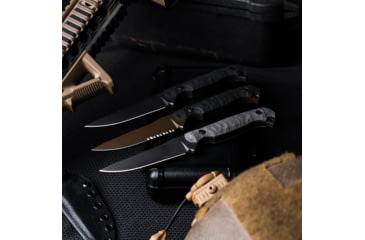 Image of Toor Knives Krypteia Fixed Blade Knife, 4in, CPM S35VN, G10 Handle, Stealth, Krypteia-Stealth