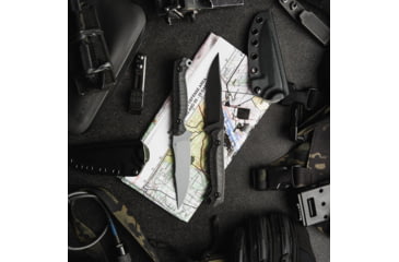 Image of Toor Knives Krypteia S Fixed Blade Knife, 4in, CPM M4 Steel, G10 Handle, SoCom Black, Black Hydro Static, Krypteia S - SoCom Black
