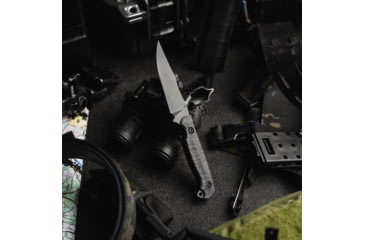 Image of Toor Knives Krypteia S Fixed Blade Knife, 4in, CPM M4 Steel, G10 Handle, SoCom Black, Black Hydro Static, Krypteia S - SoCom Black