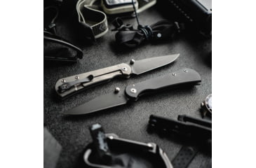 Image of Toor Knives Merchant 2.0 FL35S Folding Knife, 3.75in, Steel CPM S35VN, 6AL-4V Titanium Handle, Carbon, Merchant 2.0 S-Carbon