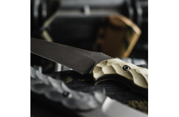 Image of Toor Knives Mullet Fixed Blade Knife, 4.0 in, CPM 154 Steel, G10 Handle, Covert Green, Mullet-Covert Green