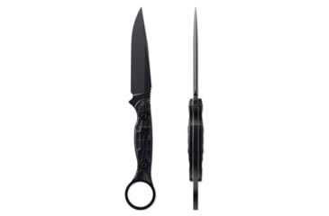 Image of Toor Knives Serpent S Fixed Blade Knife, 3.75in, CPM M4 Steel, G10 Handle, SoCom Black, Black Hydro Static, Serpent S - SoCom Black