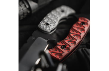 Image of Toor Knives Tanto Fixed Blade Knife, 5.5in, CPM S35VN, Plain, G10 Handle, Thunder Green, Black, Tanto-Thunder Grey