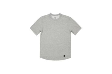 Image of Topo Designs Tech T-Shirt - Men's, 3/4in Trim Crew Neck, PackFast Packing Band, Gray Heather, Small TDMTTSSF19HGYSM