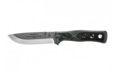 Image of Tops Knives Brothers Of Bushcraft 154cm Fixed Blade Knife, w/G10 Handle, Green/Black, 4.75in, BROS-154-GB