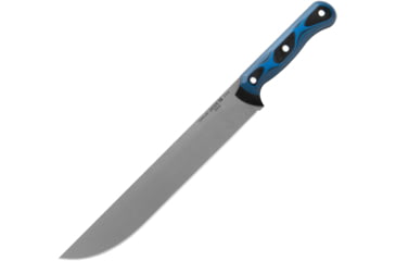 Image of TOPS Knives Dicer 10 Slicer Knife, 10 tumbled finish S35VN stainless blade, Black and blue G10 handle, DCR10-01