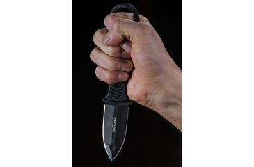 Image of Tops Knives I.C.E. Dagger Fixed Blade Knife, w/beta loops, Black, 3in, ICED-02