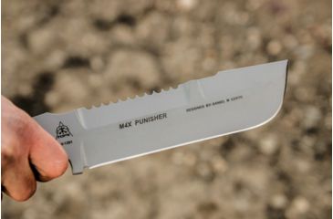 Image of Tops Knives M4X Punisher, Black Micarta Handle, Gray Blade TKM4X-01