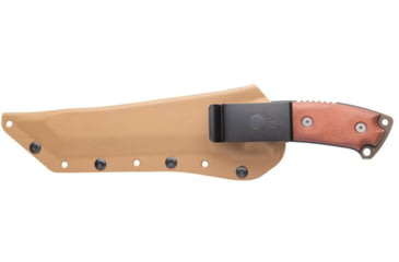 Image of Tops Knives Steel Eagle 107D Delta Class, Fixed Blade Knif, 7.63 in, Acid Rain Blade, 1095 RC 56-58 Steel, Tan/Black Canvas Micarta Handle, SE107D-2DC