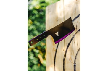 Image of Toro Knives Besito Purple Throwing Knife, 15.88in Overall, 10.25in Black Powder 3Cr13 Blade, SS Handle, Nylon Sheath, 84