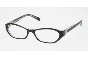 Image of Tory Burch TY2002 Progressive Eyeglasses Black/Crystal Frame / 50 mm Prescription Lenses, 541-5016