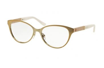 Image of Tory Burch TY1044 Progressive Prescription Eyeglasses 3028-52 - Gold/ivory Frame