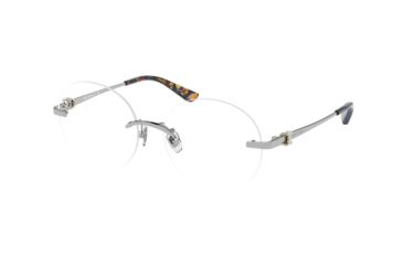 Image of Tory Burch TY1059 Bifocal Prescription Eyeglasses, 52mm, Shiny Silver Metal, TY1059-3268-52-BI