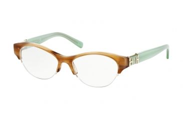 Image of Tory Burch TY2046 Progressive Prescription Eyeglasses 1345-49 - Medium Tortoise Geyser Frame