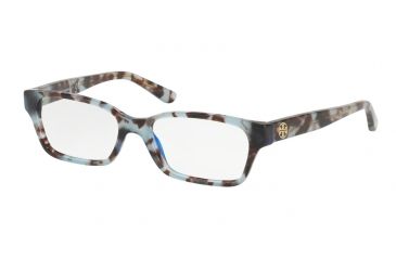 Image of Tory Burch TY2080 Single Vision Prescription Eyeglasses 1692-51 - Blue Tortoise Frame