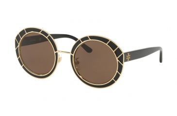 Image of Tory Burch TY6062 Prescription Sunglasses TY6062-325673-51 - Lens Diameter 51 mm, Frame Color Shiny Black / Shiny Gold