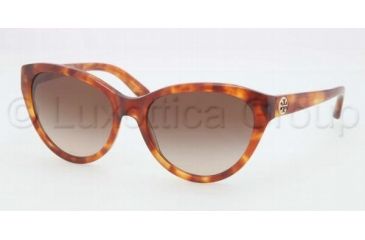 Image of Tory Burch TY7045 TY7045 Single Vision Prescription Sunglasses TY7045-503-13-5717 - Lens Diameter 57 mm, Frame Color Honey Tortoise