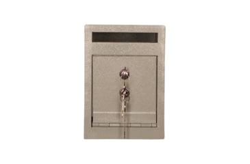 Image of Tracker Safe Steel Deposit Safe w/Key Lock, 8.5in, Grey, DS090612-K