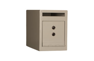 Image of Tracker Safe Steel Deposit Safe w/Key Lock, 8.5in, Grey, DS090612-K