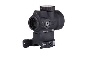 Image of Trijicon 2.0 MOA Adjustable Green Dot Sight w/Lower 1/3 Co-Witness Levered Quick Release Mount, Black MRO-C-2200034