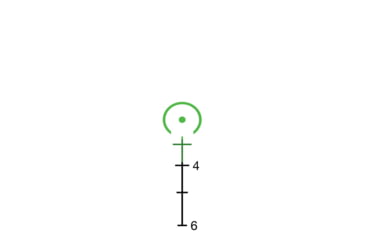 Image of Trijicon 3x30 mm Dual Illuminated Q-LOC Compact ACOG Scope, 3x30 mm, 7.62x39/123gr. Green, Horseshoe Dot Reticle, Matte Black, 400370