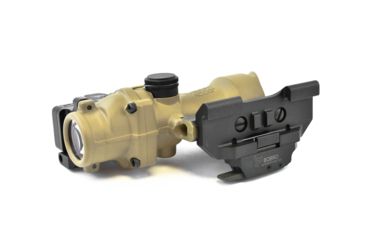 Image of Trijicon 4x32 ACOG ECOS, Center Illuminated Amber Crosshair 5.56 Reticle w/ Backup Iron Sights, Quick Release Mount &amp; LED 3.25 MOA Red Dot RMR Type 2, Cerakote FDE, 100555