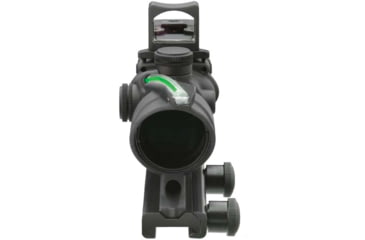 Image of Trijicon 4x32 ACOG Rifle Scope, Dual Illuminated Green Crosshair .223 Reticle w/ Colt Knob Thumbscrew Mount &amp; LED 3.25 MOA Red Dot RMR Type 2, Black, 100552