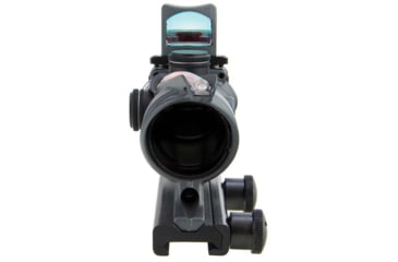 Image of Trijicon 4x32 ACOG Rifle Scope, Dual Illuminated Red Chevron .223 Reticle w/ Colt Knob Thumbscrew Mount &amp; LED 3.25 MOA Red Dot RMR Type 2, Cerakote Gray, 100568