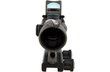 Image of Trijicon 4x32 ACOG Rifle Scope, Dual Illuminated Red Chevron .223 Reticle w/ Colt Knob Thumbscrew Mount &amp; LED 3.25 MOA Red Dot RMR Type 2, Cerakote OD Green, 100569