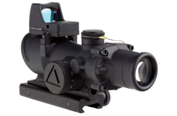 Image of Trijicon 4x32 ACOG Rifle Scope, LED Red Crosshair .223 Reticle w/ Colt Knob Thumbscrew Mount &amp; LED 3.25 MOA Red Dot RMR Type 2, Black, 100558