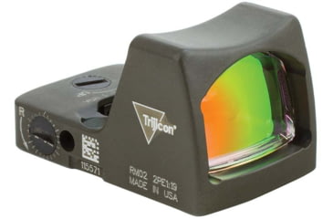 Image of Trijicon RMR Type 2 Automatic Red Dot Sight, 6.5 MOA Red Dot, RMR Mount, No Adjustable Button, ODG, 700644
