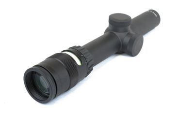Image of Trijicon AccuPoint TR-24 1-4x24mm Rifle Scope, 30 mm Tube, Second Focal Plane, Black, Green BAC Triangle Post Reticle, MOA Adjustment, 200057