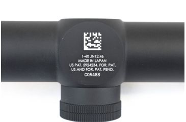 Image of Trijicon AccuPoint TR-24 1-4x24mm Rifle Scope, 30 mm Tube, Second Focal Plane, Black, Green BAC Triangle Post Reticle, MOA Adjustment, 200057