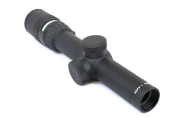 Image of Trijicon AccuPoint TR-24 1-4x24mm Rifle Scope, 30 mm Tube, Second Focal Plane, Black, Green BAC Triangle Post Reticle, MOA Adjustment, 200057