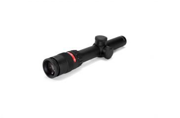 Image of Trijicon AccuPoint TR-24 1-4x24mm Rifle Scope, 30 mm Tube, Second Focal Plane, Black, Red BAC Triangle Post Reticle, MOA Adjustment, 200061