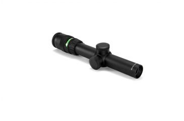 Image of Trijicon AccuPoint TR-24 1-4x24mm Rifle Scope, 30 mm Tube, Second Focal Plane, Black, Green BAC Triangle Post Reticle, MOA Adjustment, 200057