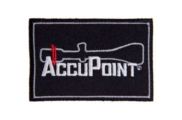 Image of Trijicon Accupoint Ap 56 Velcro Patch w/  Logo, Black AP56