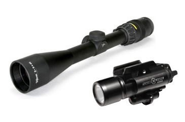 Image of Trijicon AccuPoint 3-9x40 Rifle Scope with Surefire Flashlight
