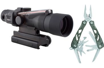 Image of Trijicon ACOG 3x30 Dual Illum. Red Crosshair 300BLK Ball. Reticle w/TA60 TA33-C-400065 w/ Gerber Suspension Multi-Plier w/ Open Frame Design 1473