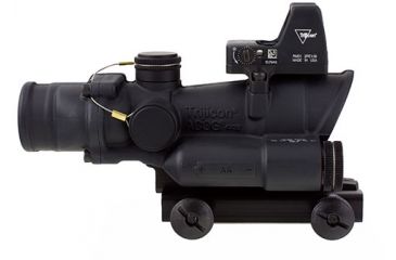 Image of Trijicon ACOG 4x32 LED Illum. Red Crosshair .223 Ballistic Reticle w/ TA51 Mount LED RMR 3.25 MOA Red Dot Sight TA02-RM01